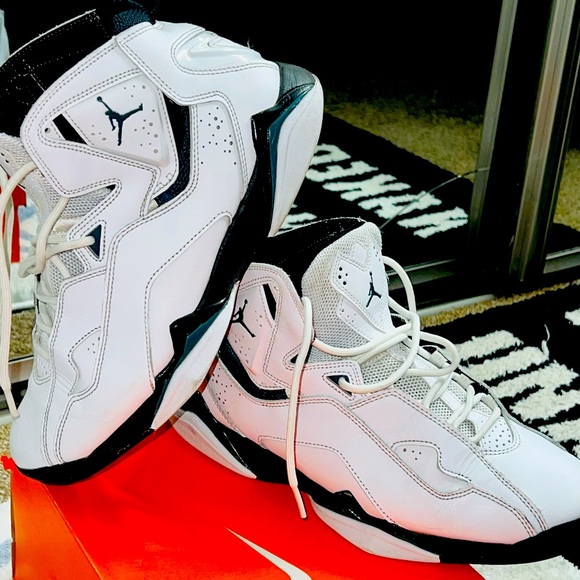 Jordan White and Black Men's Shoes - Picture 1 of 9